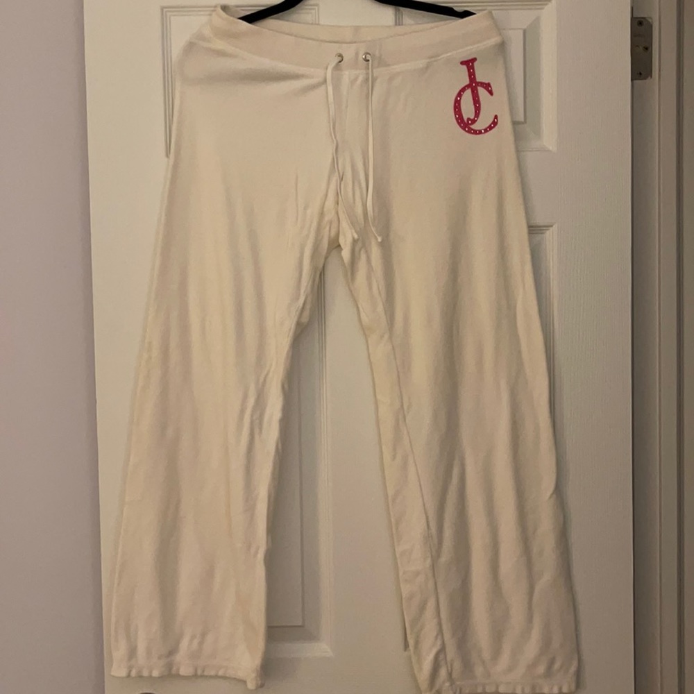 Cream white sweatpants ,